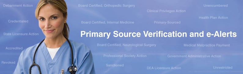 Primary Source Verification and e-Alerts